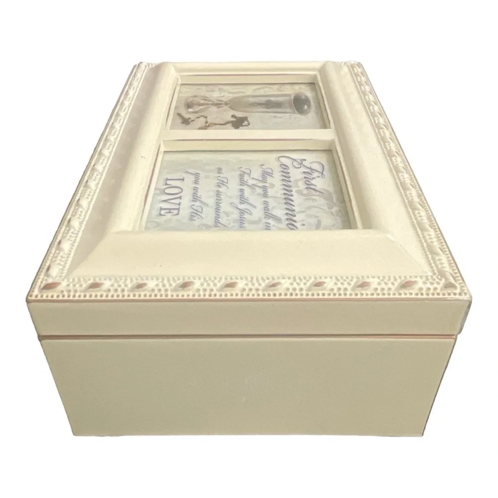 First Communion Know The Joy Ivory Music Box Plays Jesus Loves Me New